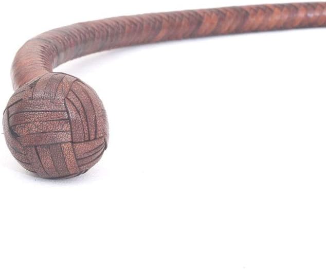 LB'S WHIP Hand Crafted Kangaroo Hide Snake Style Bullwhip 4 Foot 12 Plait with Complete Leather Flexible Belly & Bolster Brown for Equestrian and Outdoor Sport - Image 3