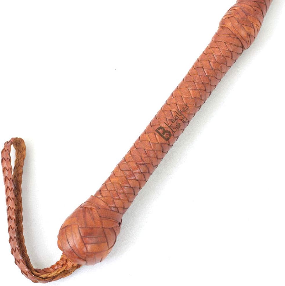 LB'S WHIP Real & Genuine Cowhide Leather Bullwhip 06 to 16 Feet 12 Strands Equestrian Bullwhip Indy Style Leather Plaited Flexible Bellies - Image 4