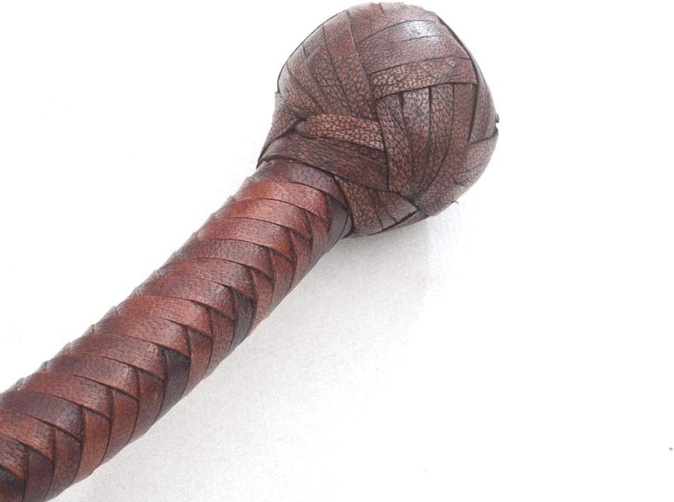 LB'S WHIP Hand Crafted Kangaroo Hide Snake Style Bullwhip 4 Foot 12 Plait with Complete Leather Flexible Belly & Bolster Brown for Equestrian and Outdoor Sport - Image 4
