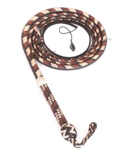 Bull Whip 06, 08, 10, 12, 14 & 16 Foot 16 Strands Kangaroo Hide Leather Equestrian Bullwhip Leather Flexible Belly & Bolster Inside Overlay