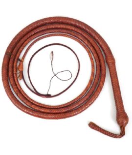 LB'S WHIP Real & Genuine Cowhide Leather Bullwhip 06 to 16 Feet 12 Strands Equestrian Bullwhip Indy Style Leather Plaited Flexible Bellies